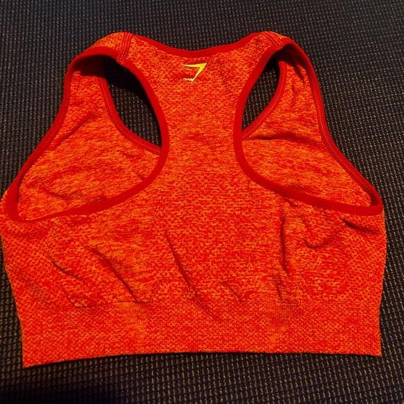 GYMSHARK Orange Sports Bra - Picture 2 of 3